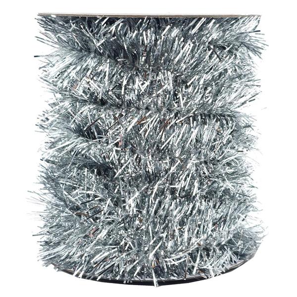 Brite Star 10361 - 50FT SILKY TINSEL - SILVER Christmas Tree Tinsel