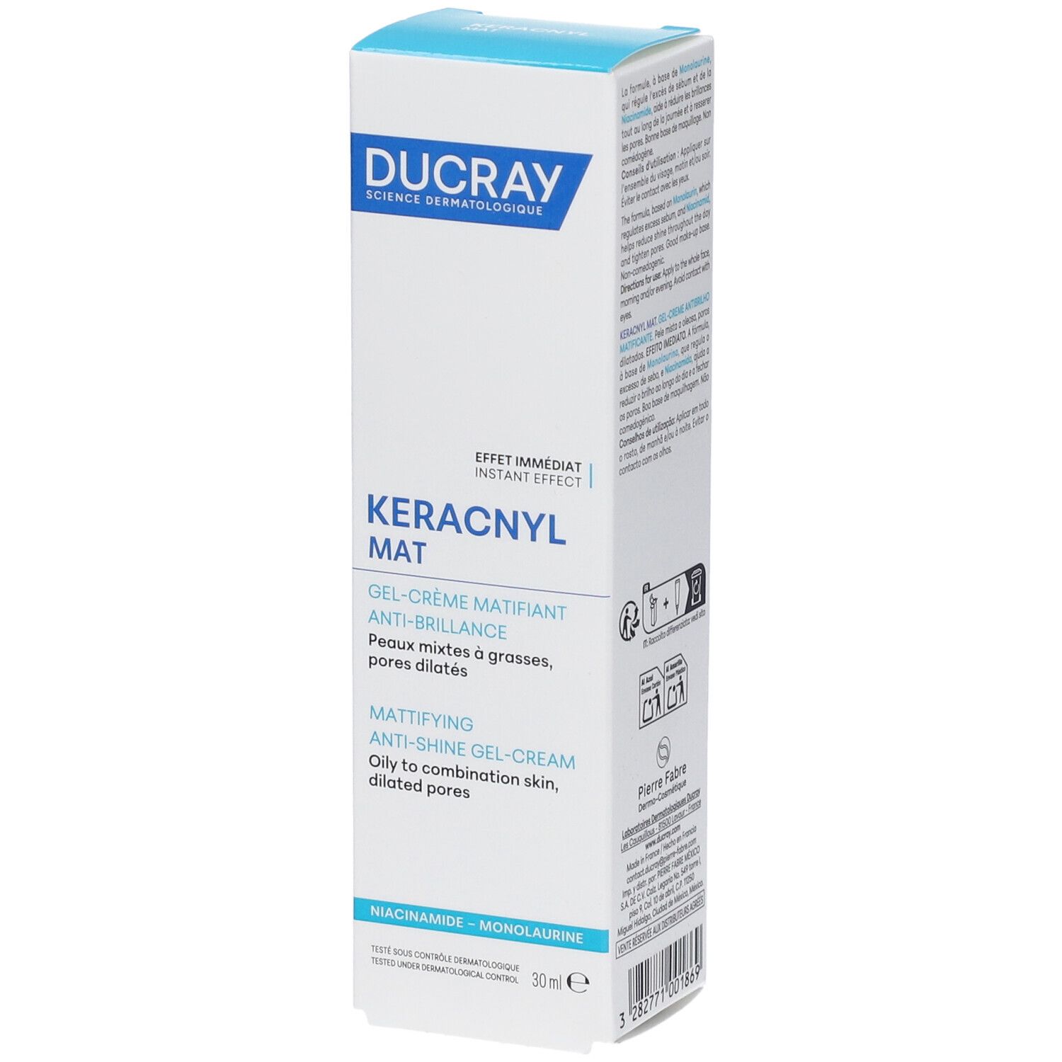 Ducray Keracnyl MAT Crema Viso Opacizzante 30 ml