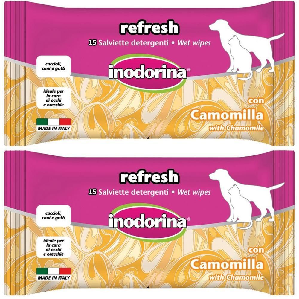 Inodorina Salviette Camomilla Occhi E Orecchie 15 Pezzi 2x15 St