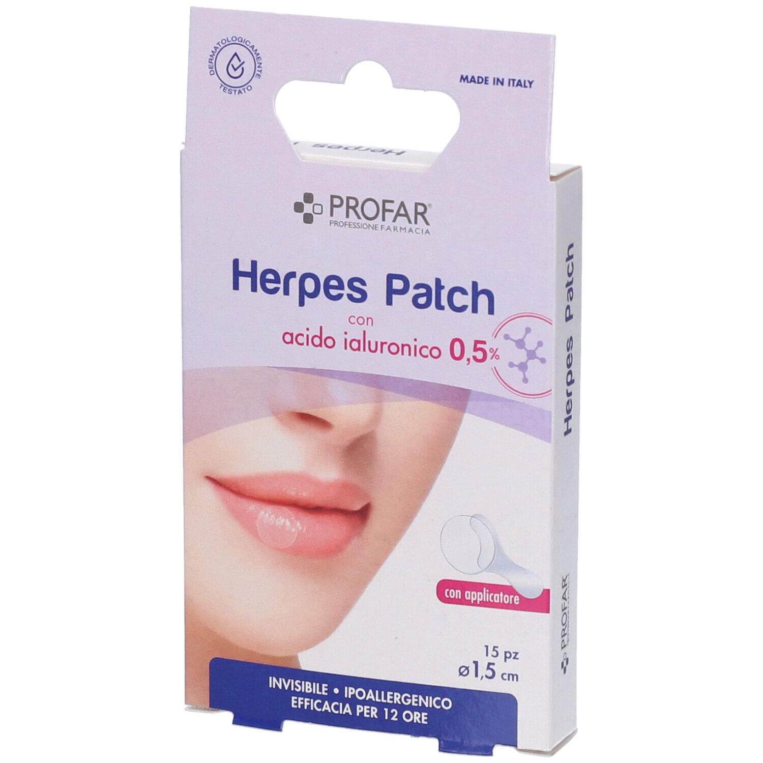 Profar Herpes Patch con Acido Ialuronico 15 Pezzi pz Cerotto