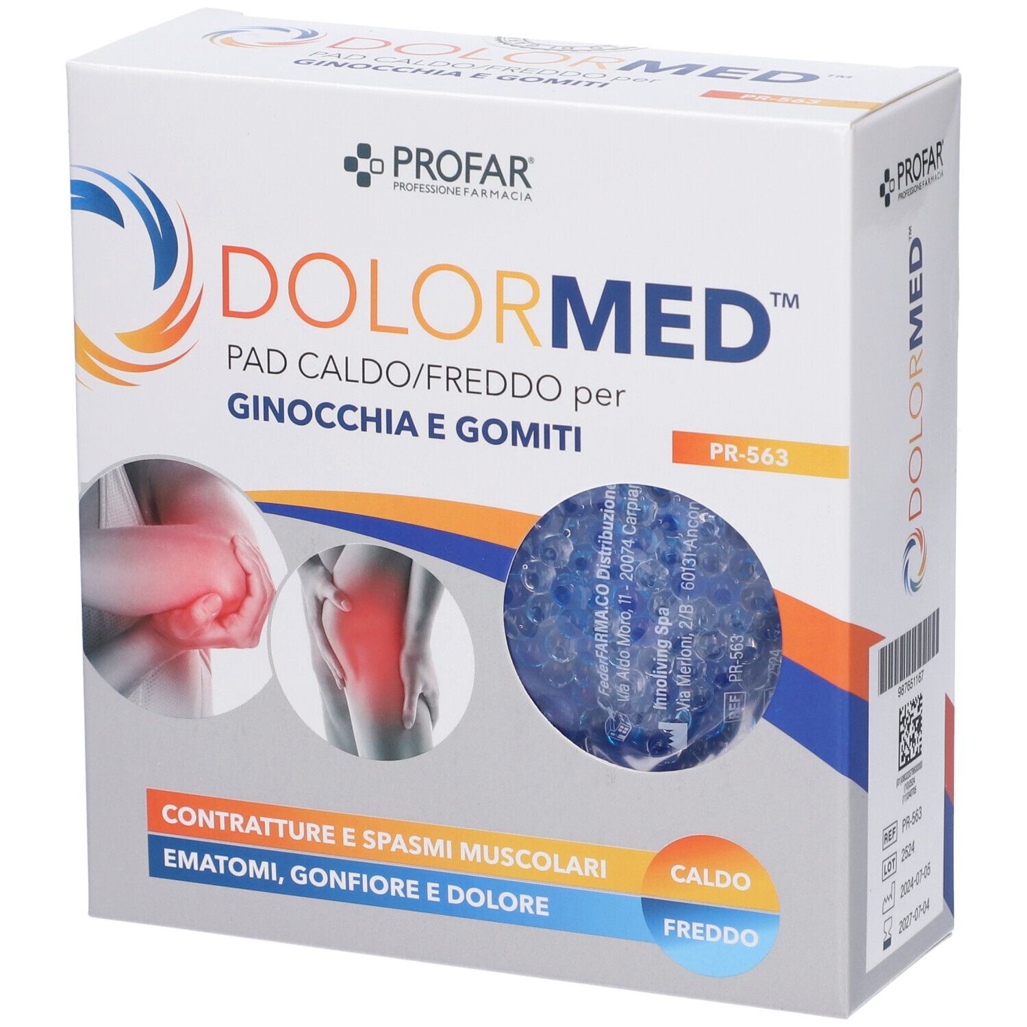 Profar Dolormed Pad Caldo/Freddo per Ginocchia e Gomiti 1 pz Pads