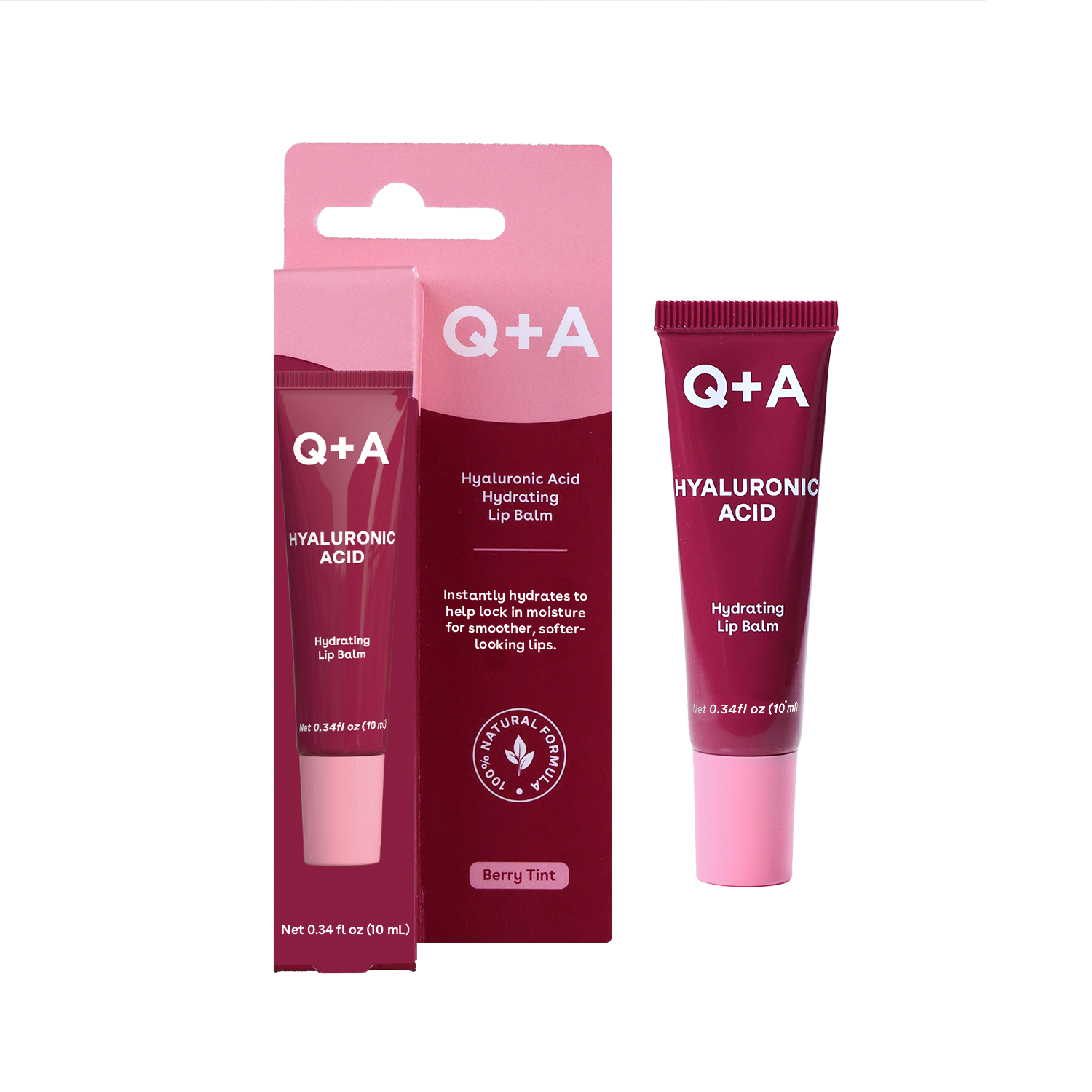 Q+A Hyaluronic Acid Tinted Lip Balm