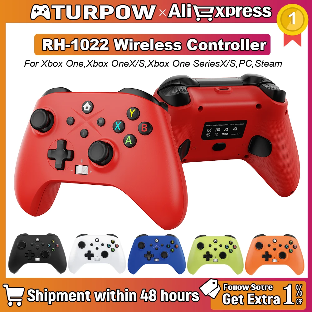 Game Controller Dual Vibration Six-Axis Turbo Gyroscope For Xbox One Controller,Xbox Seris S/X Pc Wireless Gamepad Xbox Console
