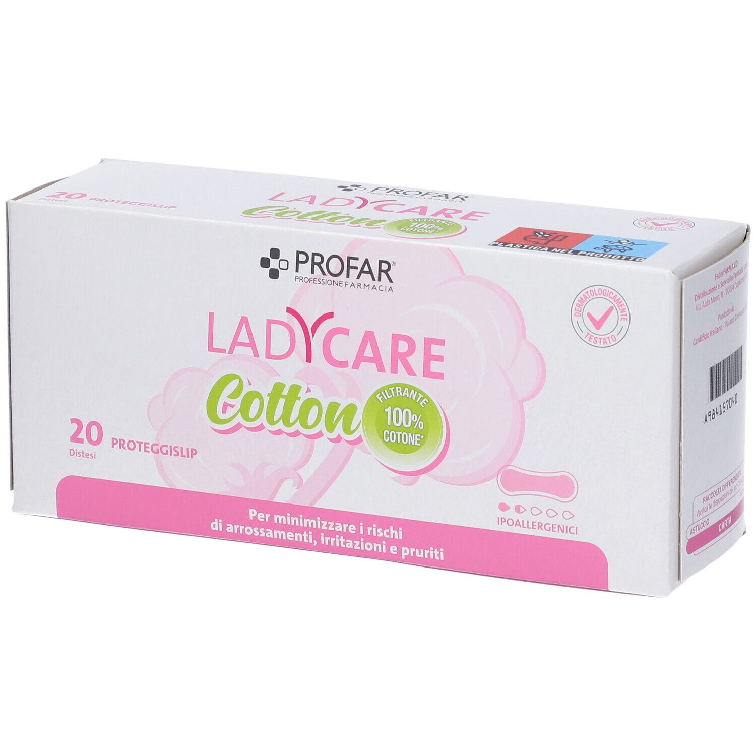 Profarm LadyCare Cotton Proteggislip Ipoallergenici Distesi 20 Pezzi p