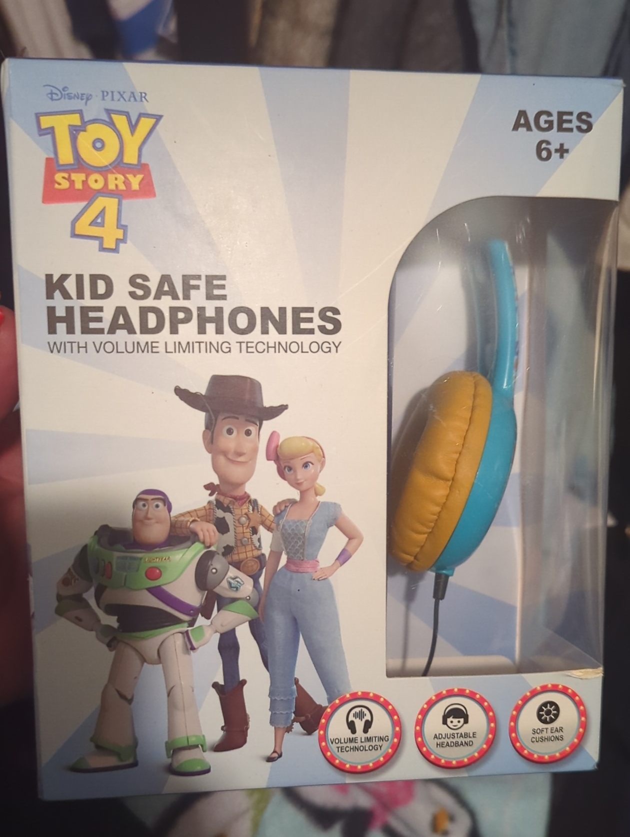 Disney Headphones | Disney Toy Story 4 Kids Headphones Blue And Yellow | Color: Blue/Yellow | Size: Os