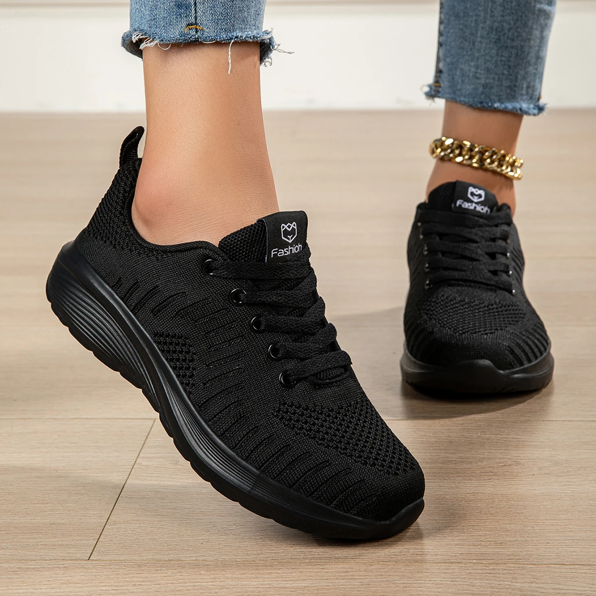 Women's Casual Sports Shoes, Breathable Running Shoes, Lightweight Travel Shoes, Student Running Shoes, Flat-Soled Single Shoes, All-Season Work Shoes, Loose and Comfortable Sports Shoes, Fashionable