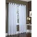 Thermalogic Galion Solid Color Semi-Sheer Thermal Grommet Single Curtain Panel Polyester in White | 72 H in | Wayfair 069556190535