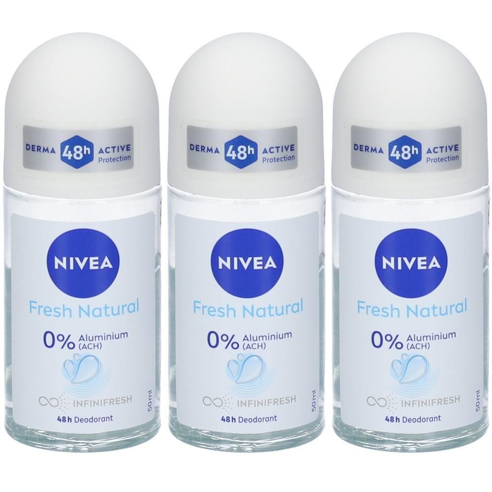 Nivea Fresh Natural Roll-On 3x50 ml