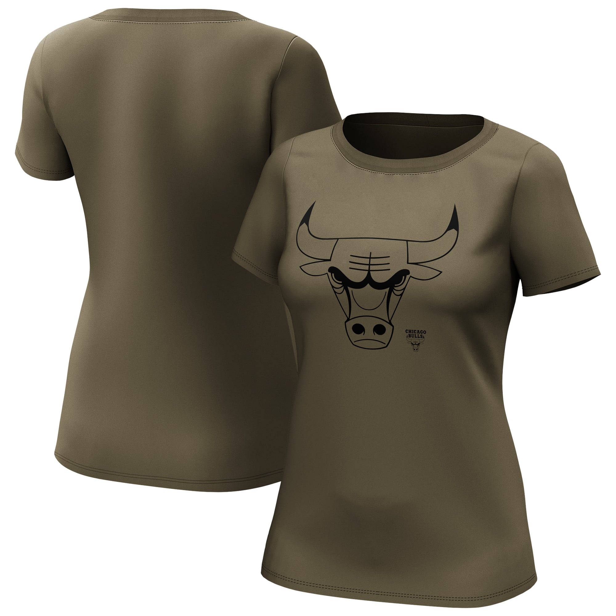 Chicago Bulls Fanatics Branded Fashion Preferred Logo T-Shirt - Damen