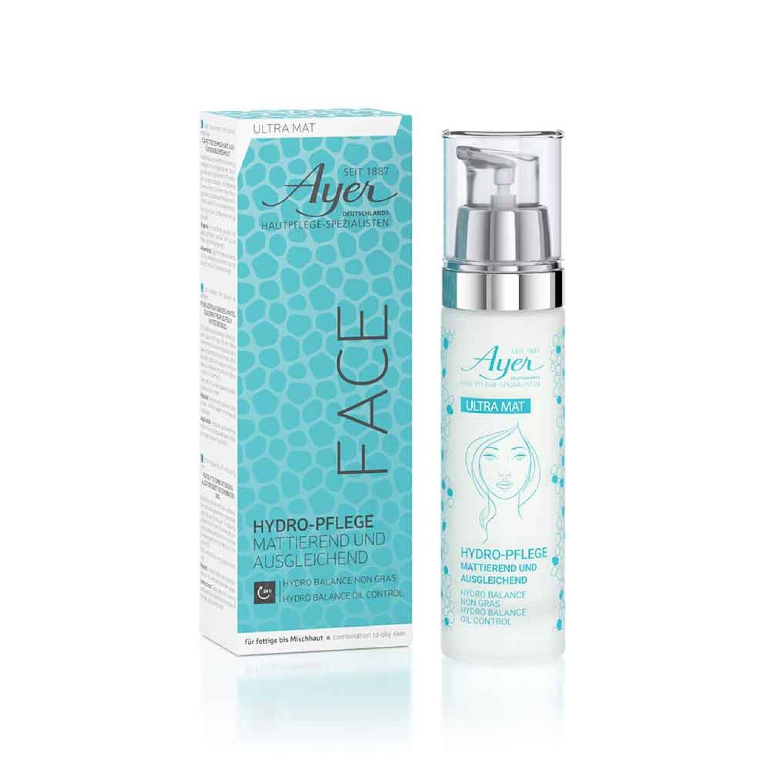 Ayer Ultra Mat Hydro Balance Crema Viso Controllo Sebo 50 ml