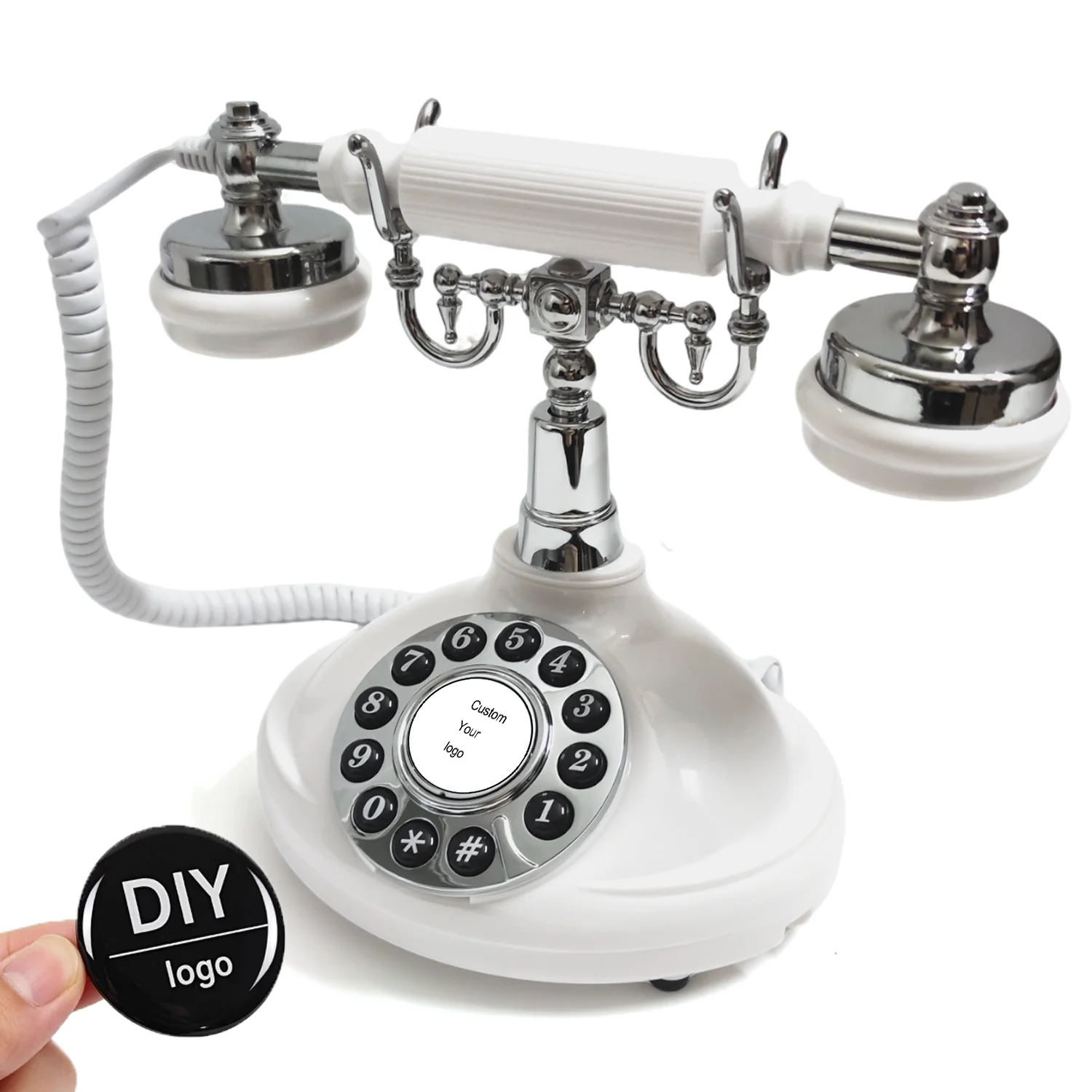 Customized logo Audio Guest Book telephone