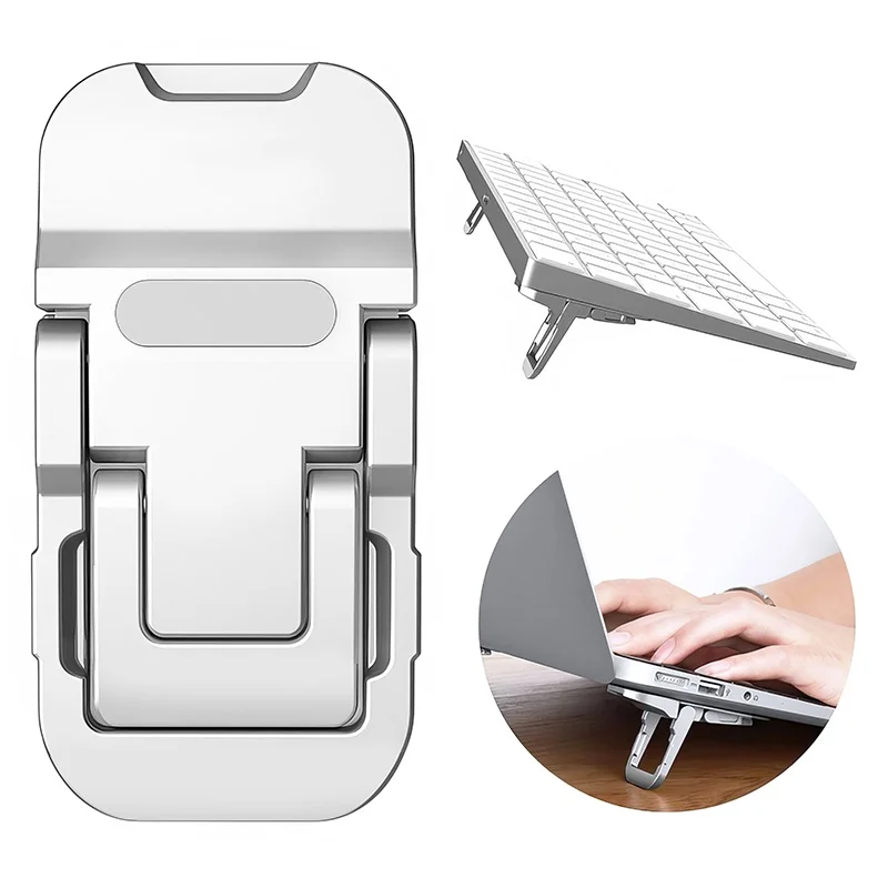 Support pliable Invisible pour ordinateur portable, 2 pièces, support de refroidissement Portable, support de clavier d