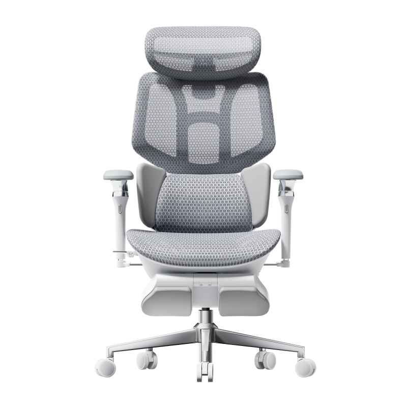Hbada X7 Smart Ergonomic Ventilated Massage Office Chair, Lumbar Back Support, X7 Air / Gray
