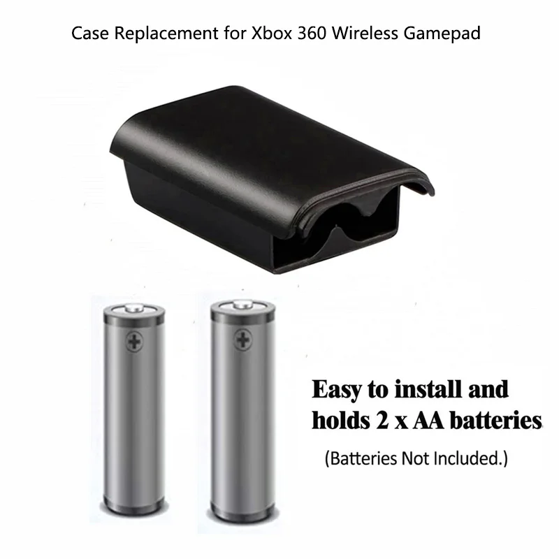 AA Battery Back Cover for Xbox 360 Wireless Controller Battery Case Cover Replacement for Xbox360 Gamepad Joystick Accessories