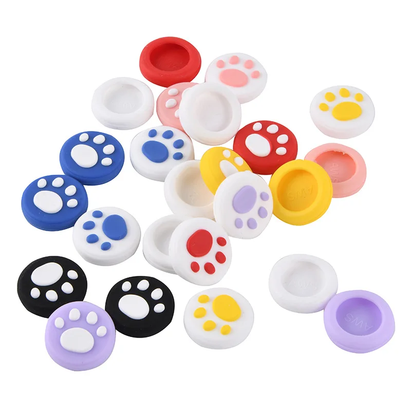 2pcs Cat Paw Thumb Stick Grip Cap Cover For PS3 / PS4 / PS5 / Xbox One / Xbox 360 Controller Gamepad Joystick Case Accessories
