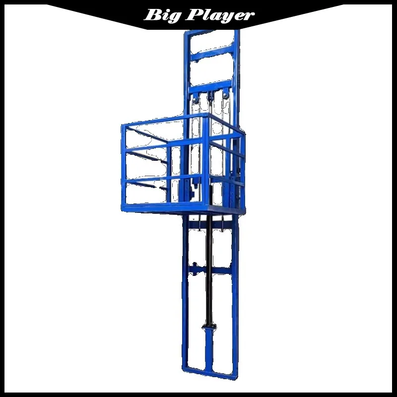 Hydraulic Lift Freight Elevator Small Lift Household Electric Platform Lift Customized Double Track Workshop Lifting Platform