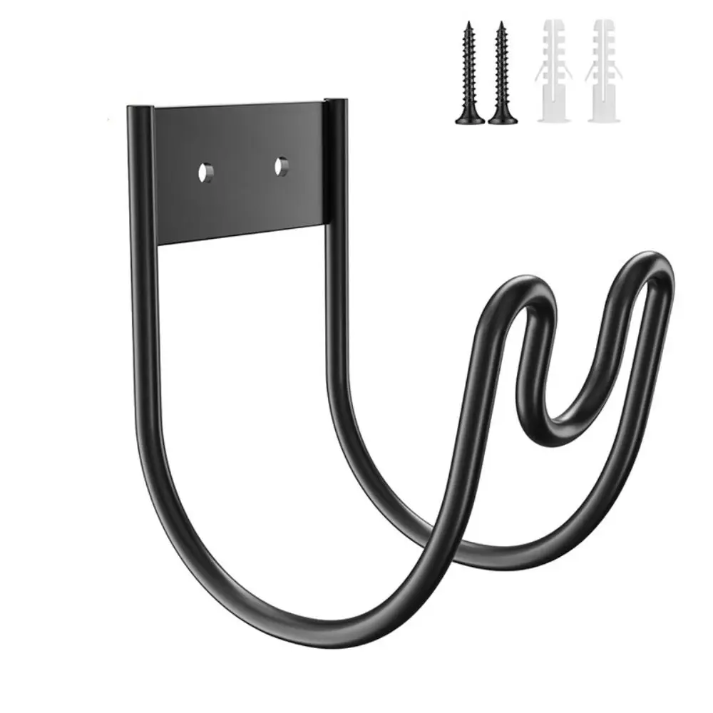 Durable Iron Metal Garden Hose Hanger Wall Mounted Easy Installation Garden Water Pipe Hook Storage Hook Garden Use