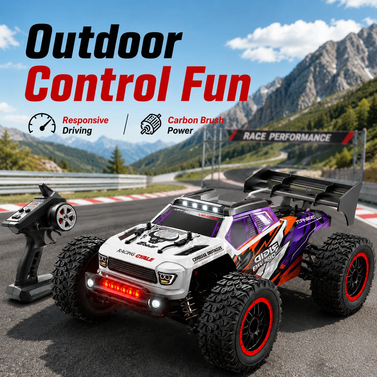 ZNLYRION RC Truck SG316MAX PRO High Speed Brushless Full Metal Gear Differential 2.4Ghz 300M Remote Distance LED Headlight Big Foot RC Car For Adult Hobby