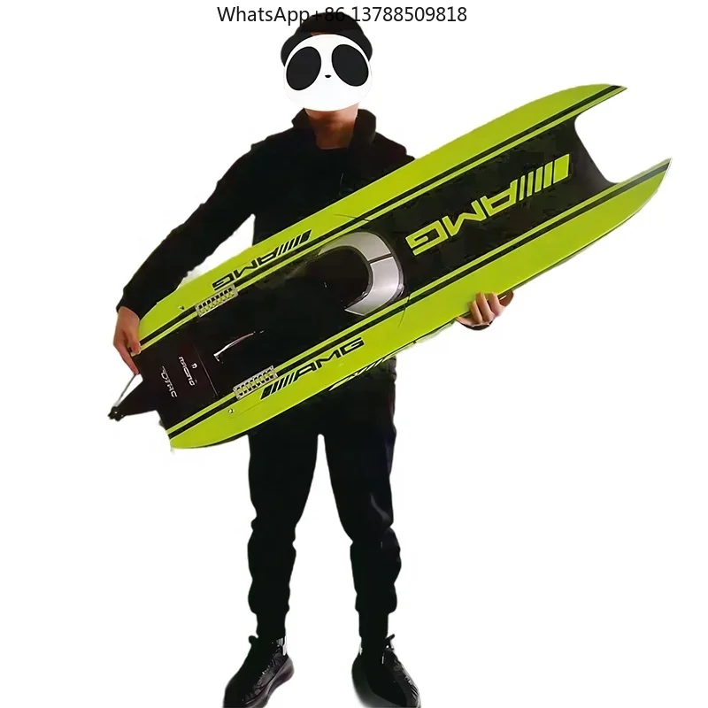 DTRC E51 Catamaran Kevlar/Carbon Fiber HULL 2.4G Electric RC Racing Boat Dual Motors Servos ESC Battery 100km/h DIY Hobby Model