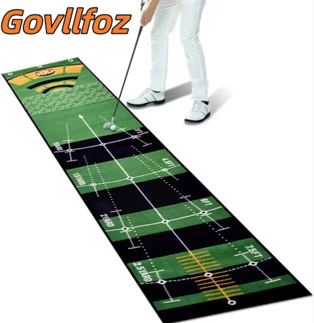 Golf Putting Carpet Portable Golf Mat Lightweight Indoor Outdoor Golf Training Pads Putter Practice Golf Sports Practice