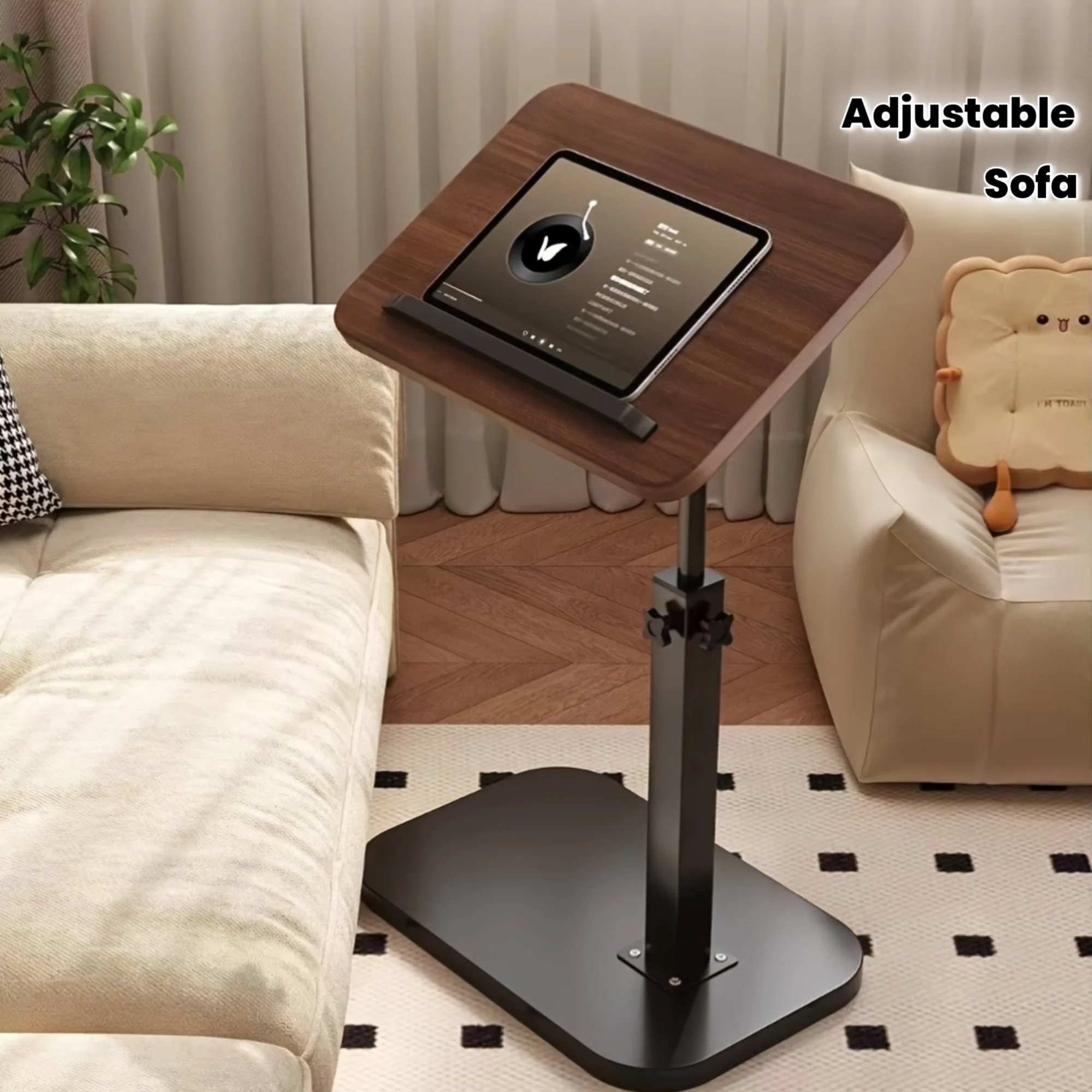 Office Desk & Computer Workstation — A Portable, Adjustable Side Table/Folding Desk Suitable for Home Offices, Coffee Tables, Bedside Use, and Sofas; Ideal for Office Reception Areas, Workspaces, and