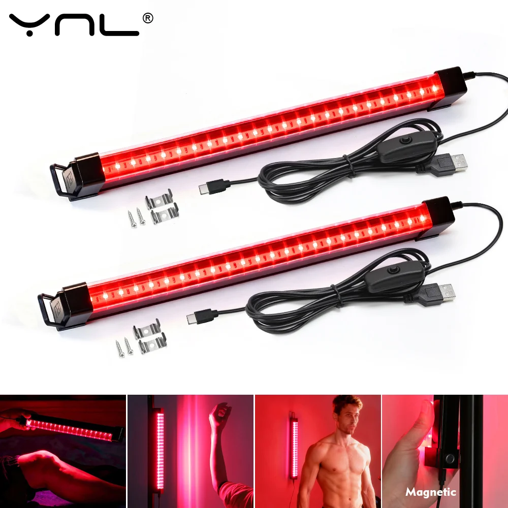 T8 LED Licht Rohr USB 5V LED Lampe Rot Licht Therapie Rohr Für Hautpflege Schmerzen Relief Nahen Infrarot licht Healthcare Lampe