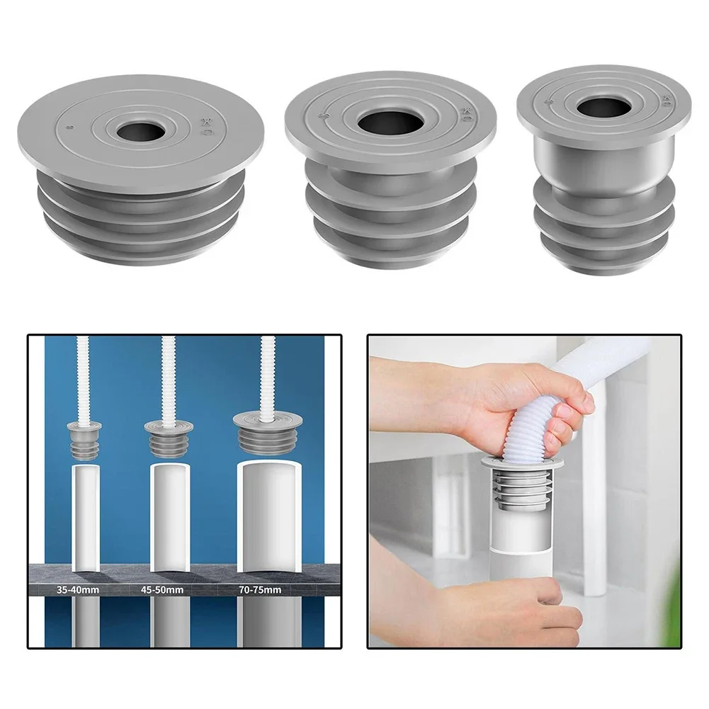 Sewer Anti-odor Floor Drain Pipe Seal Washing Machine Silicone Sealing Ring 2.09