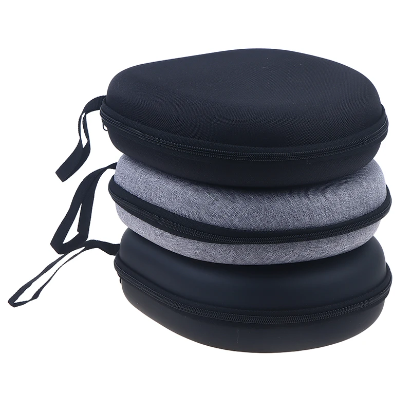 Nouvel étui pour casque audio haute capacité, boîte de rangement antichoc pour écouteurs, étui rigide en EVA avec fermeture éclair pour casque audio