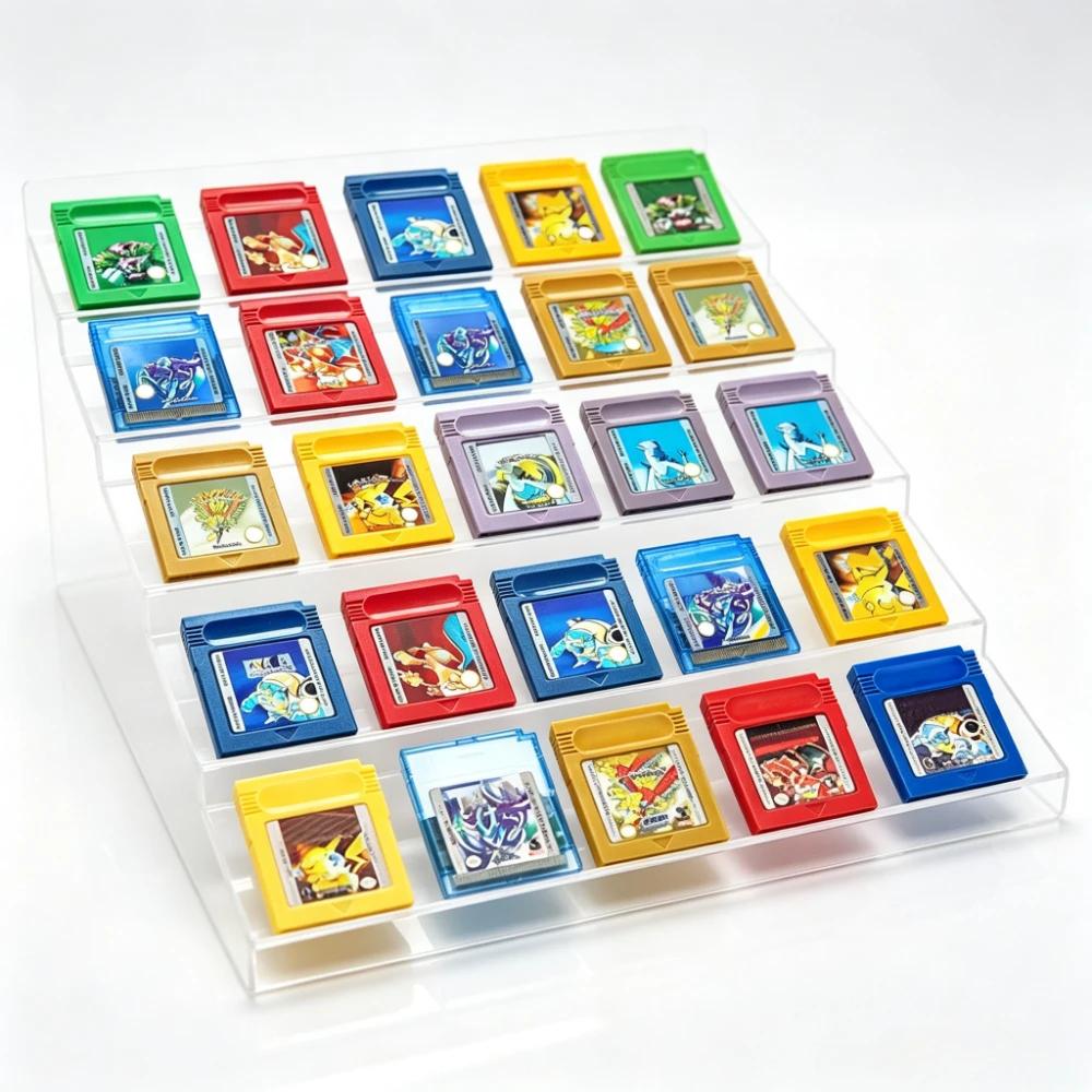 ▎16 Bit GBC Game Cartridge Red Blue Crystal Golden Green Silver Yellow Video Game Card For Game Boy GBC SP NDS