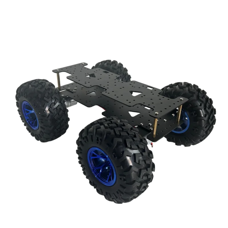 Big Chassis 130mm Wheel RC Tank 4WD Robot Car 12V Motor Off Road Car Chassis for Arduino Robot DIY Kit Programmable Robotic Car