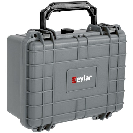 EYLAR SA00042-GRA 9.12in Compact Gear Hard Case Waterproof with Foam Gray