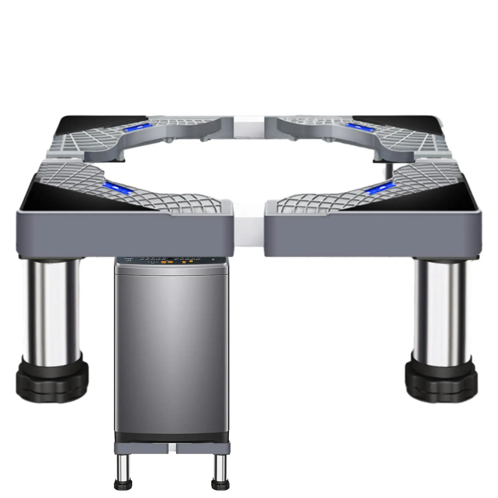 Support réglable pour machine à laver, base surélevée pour réfrigérateur, support mobile à roulettes, accessoire pour salle de bain et cuisine, électroménager