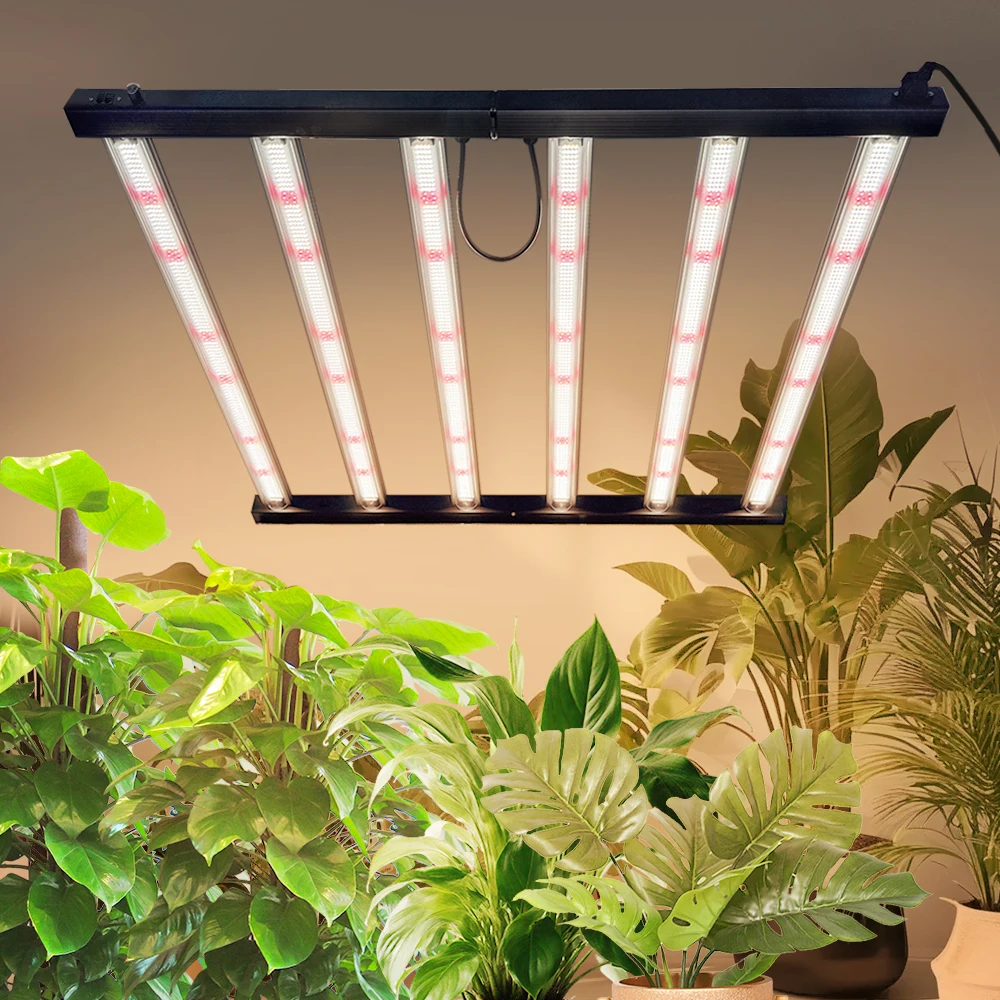 360W/720W Faltbare LED-Pflanzenlampe mit LM281B-Chip, Vollspektrum, 0-100% stufenlos dimmbar, Daisy-Chain-Synchronsteuerung, eingebautem Netzteil, Aluminium-Pflanzenlampe für Indoor-Gewächszelte, Gewächshäuser, Gemüse- und Blumenanbau.