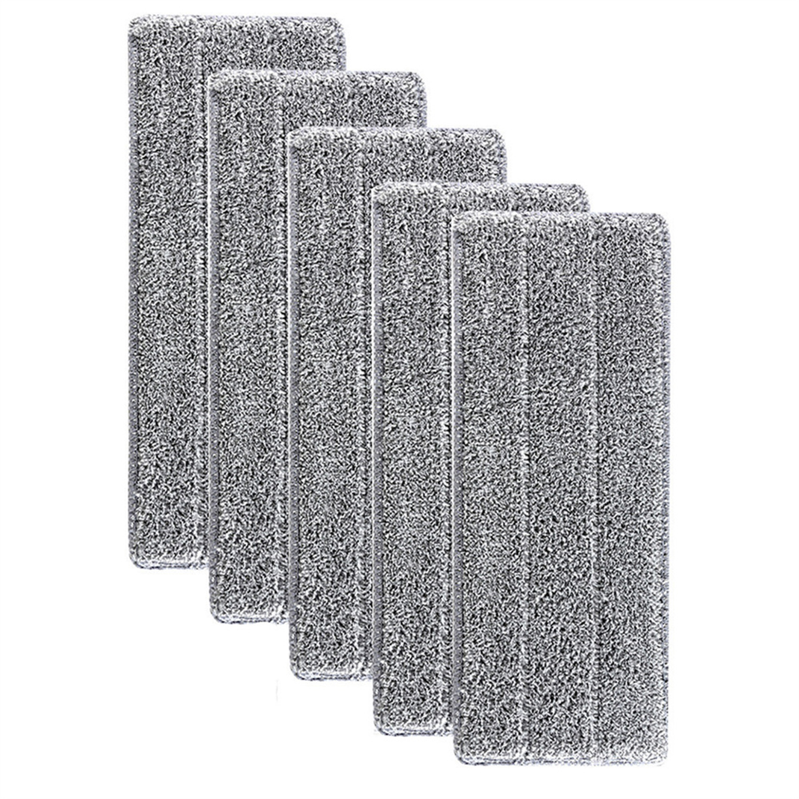Microfiber Mop Replacement Head Reusable Flat Mop Refill Pad For Hands Free Floor Cleaning 5pcs