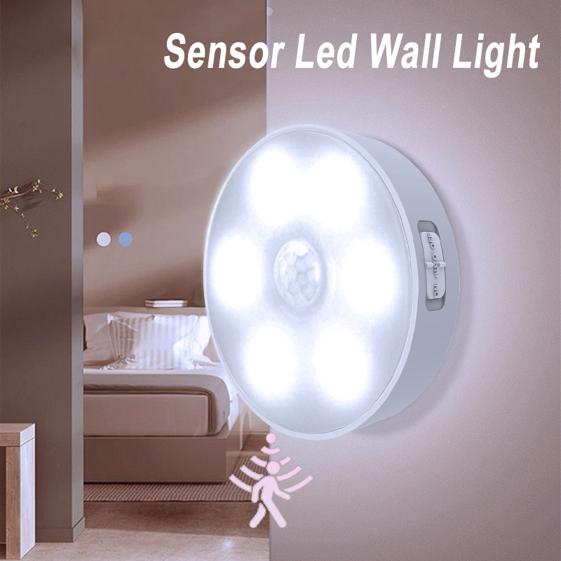 Rechargeable LED Puck Lights Wireless Color Changing Under Cabinet Closet Lights white Light