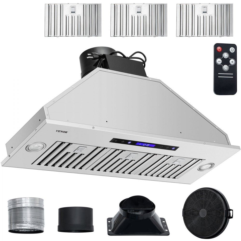36 Inch 900CFM Stainless Steel Insert Range Hood With Touch Control 36 Inch 900CFM Stainless Steel Insert Range Hood With Touch Control