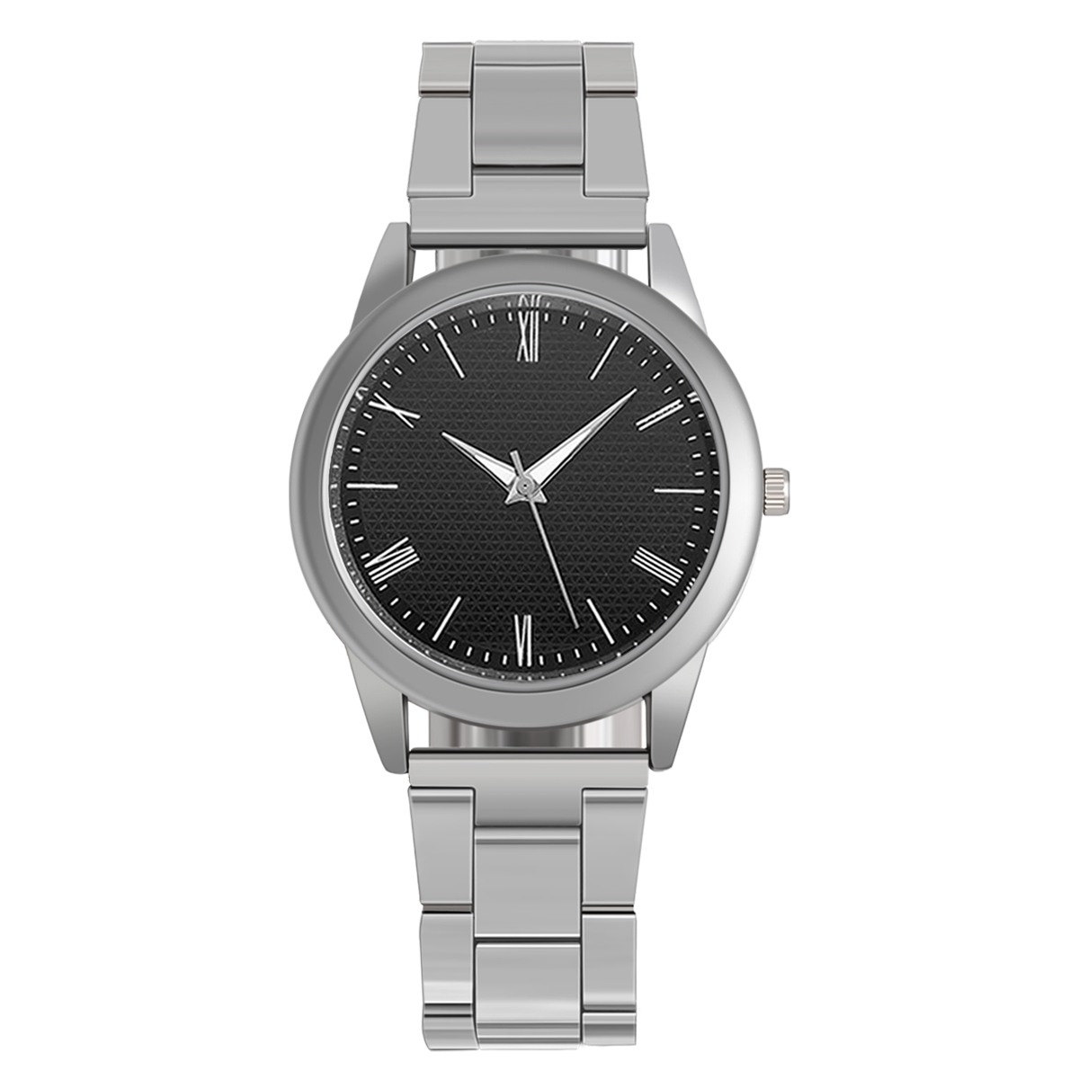 Classic Watch For Men With Alloy Strap Elegant Men's Analog Watch For Everyday Wear luomablack