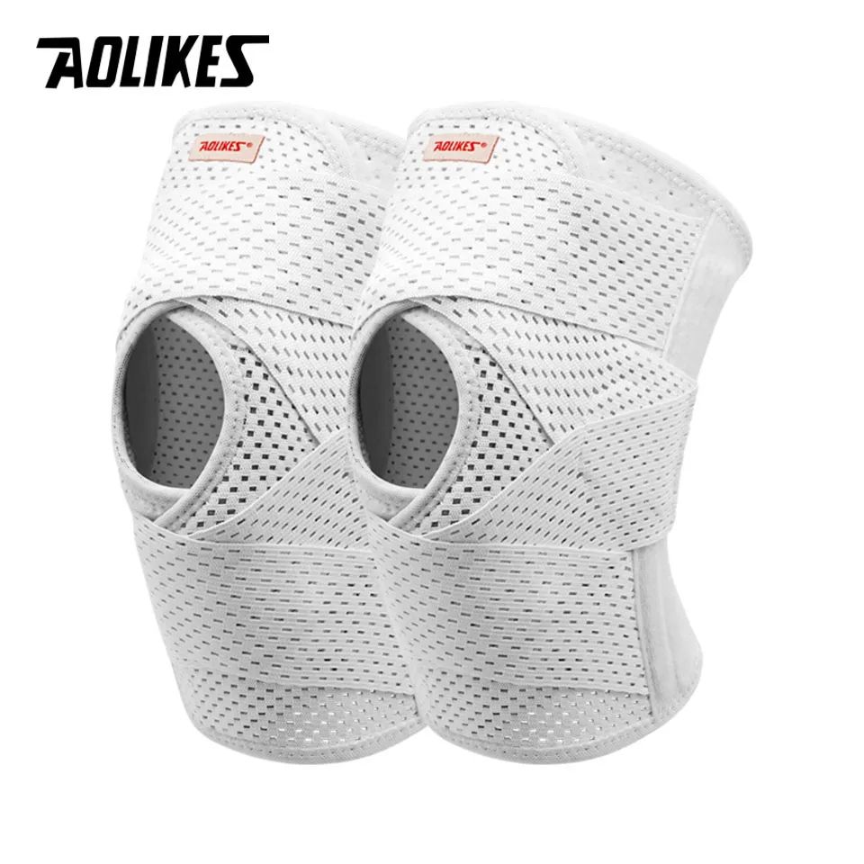 Knee Support Brace With Side Stabilizers Adjustable Knee Brace For ACL MCL Meniscus Tear Arthritis Pain Relief beige 1pair xl