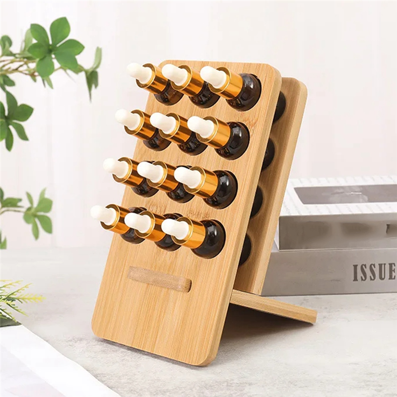 Wooden Essential Oil Holder And Storage Display Rack For Bottles Wooden Essential Oil Holder And Storage Display Rack For Bottles