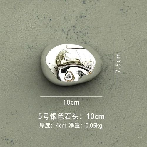 Golden 3D Simulation Stone Wall Decor silvery.05