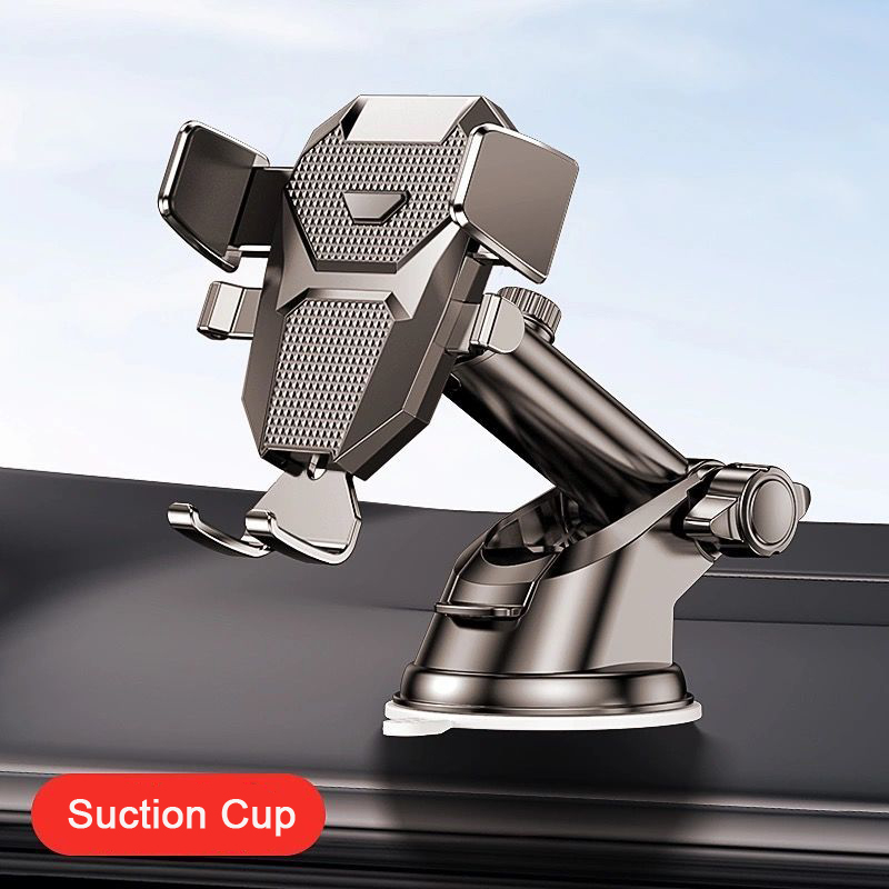 Universal Car Phone Holder Windshield Dashboard Phone Mount For Smartphones suction Cup Black