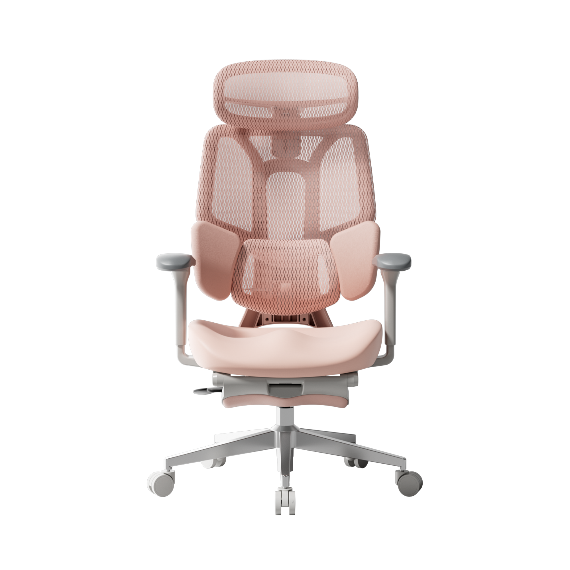 HBADA E3 Air Ergonomic Office Chair, Pink / With Footrest