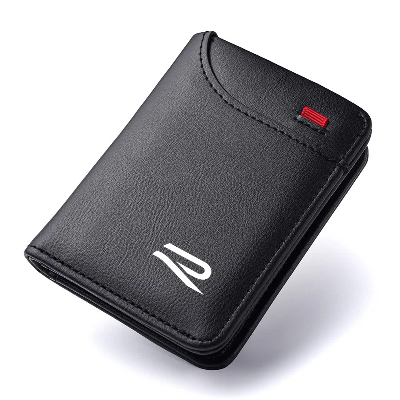 Porte-cartes de crédit avec emblème de voiture, petit portefeuille pour le nouveau logo R Volkswagen VW R-line GTI Polo Golf Touareg Passat Magotan Jetta Autocollant