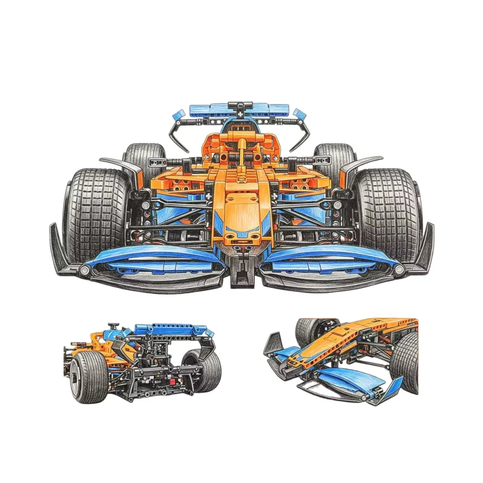 Voiture de course de performance à l