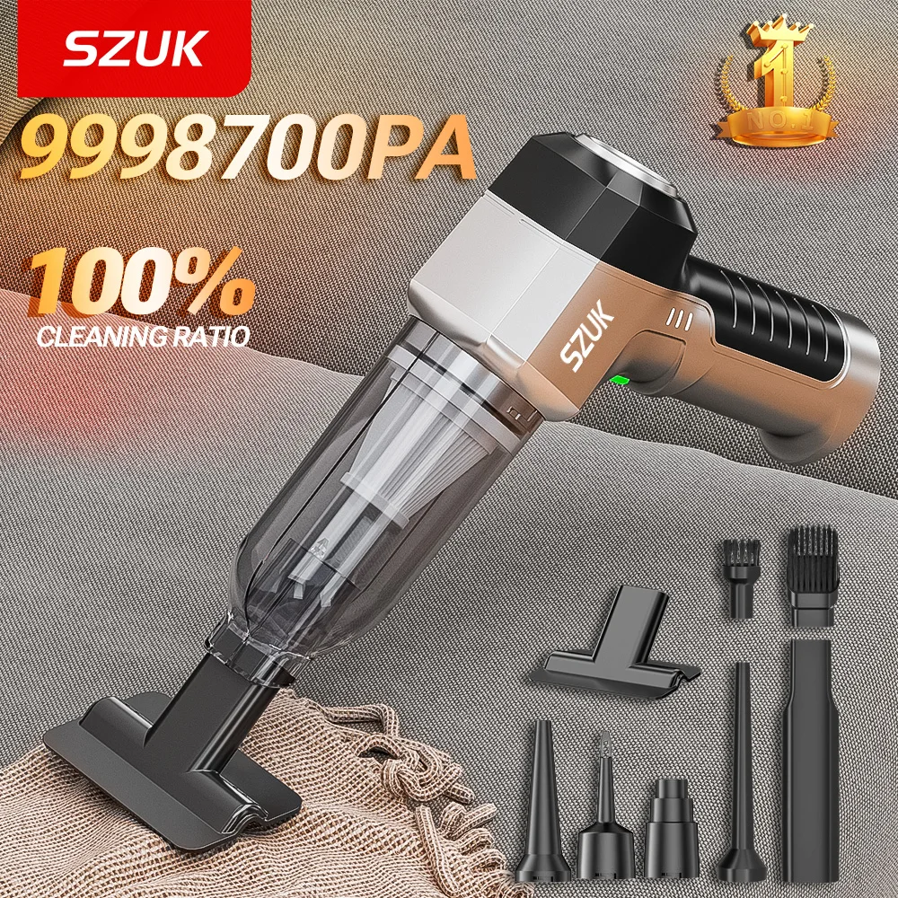 Aspirateur de voiture SZUK 9998700PA Aspirateur sans fil à forte aspiration Aspirateur à main portable Machine de nettoyage aspirateur pour voiture aspirateur voiture puissant sans fil aspirateur voiture