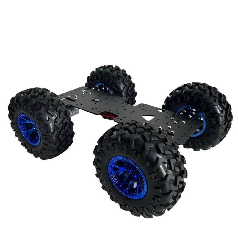 Big Chassis 130mm Wheel RC Tank 4WD Robot Car 12V Motor Off Road Car Chassis for Arduino Robot DIY Kit Programmable Robotic Car