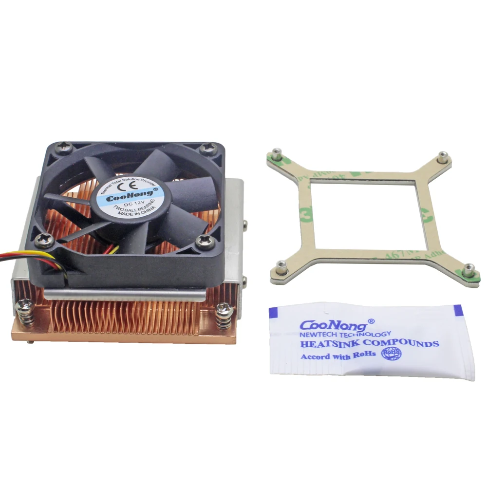 Ventilateur de refroidissement pour processeur Intel Core Pro Income 988 989, refroidisseur de processeur en cuivre, serveur 1U, processeur mobile, refroidissement actif