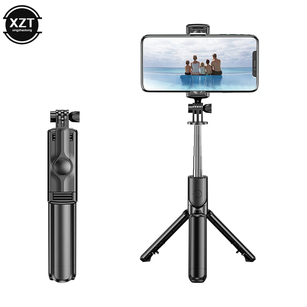 NEW 3 in 1 Wireless Foldable Mini Selfie Tripod Monopod With Bluetooth Shutter Remote Control For iPhone 11 12 Xiaomi Smartphone