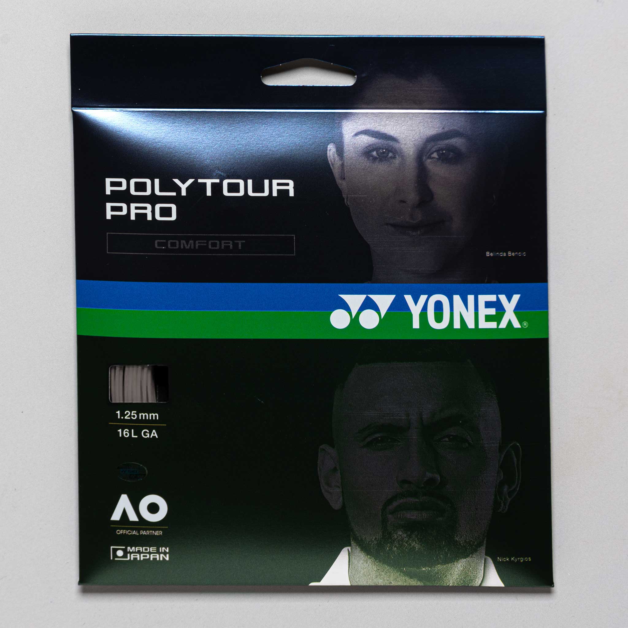 Yonex POLYTOUR Pro 16L 1.25 Tennis String Packages Warm Grey