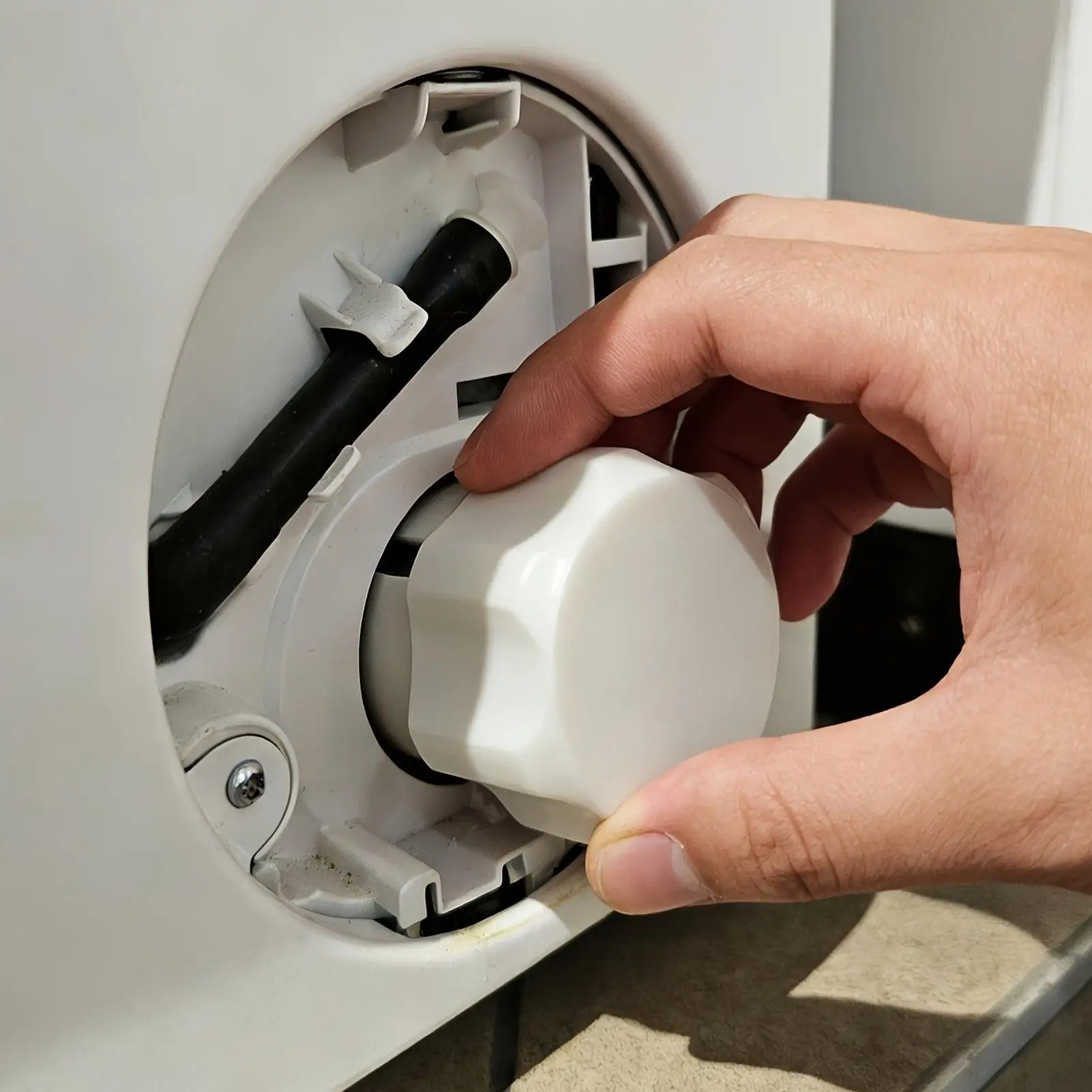 Washing Machine Drain Pump Filter Cover Opening Tool Washing Machine Drain Port Opener Ergonomic Grip Non-Electric DIY Filter